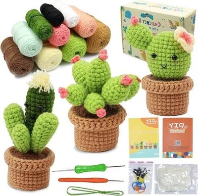 Imagen del producto de Kit de manualidades, set de bricolaje, aguja de tejer y herramientas para tejer, ideal para adultos y niños, perfecto para aficionados