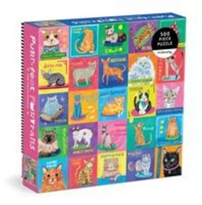 Obrázok produktu pre Purr-fect Portraits 500-dielne rodinné puzzle