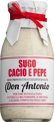 Produktbild von Don Antonio Sugo cacio e pepe - Sauce mit Pecorino romano DOP und Pfeffer
