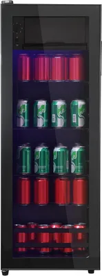 Produktbild von Mini-Kühlschrank - Getränkekühler - Getränkekühlung - Ultrastil, 43 dB - 128 Liter - Schwarz