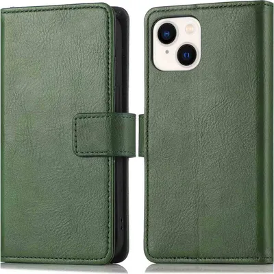 Image de imoshion Luxe Bookcase pour l'Apple iPhone 14 / 13 - Vert