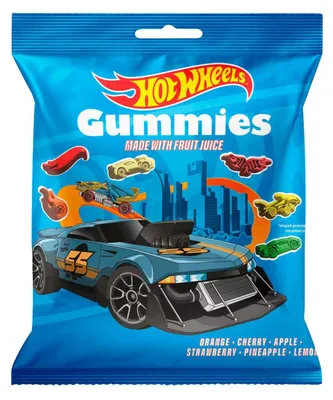 Produktbild von Hussel Hot Wheels Gummies Fruchtgummi, 100g