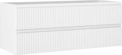 Immagine prodotto di Mexen Rivel mobile bagno sottolavabo 120 cm, 2 cassetti, scanalato, bianco opaco - 91A20-12047-2-BFF01