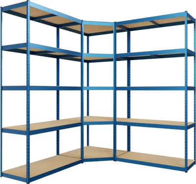 Produktbild von CLP 3er Regalsystem blau