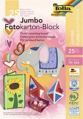 Zdjęcie produktu dla Folia 666, 300 g/m², Wielobarwny, CE, 240 mm, 340 mm