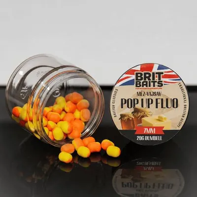 Imagen del producto de BritBaits, cebo flotante fluorescente, sabor miel-ácido butírico, 7 mm