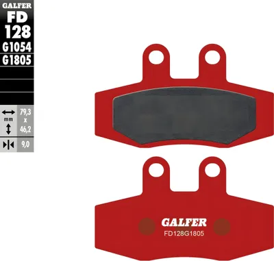 Produktbild von Bremsbeläge Galfer FD128G1805 Semi-Metall OFFROAD / TRIAL vorne für Fantic Motor Caballero 125 ccm Bj. 1995 - 1998