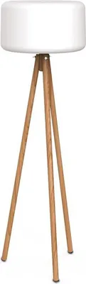 Produktbild von Solar Stehleuchte außen LED Dimmer Farbwechsel RGBCCT Fernbedienung IP65 140 cm Tripod Skandinavisch Stehlampe Außenlampe Terrasse