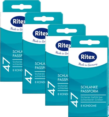 Produktbild von 32x Ritex 47 Kondome schmale Passform - kleine Größe