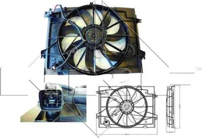 Obrázek produktu pro NRF 47285 Ventilátor chlazení motoru