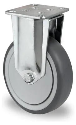 Productafbeelding van Bockrol 100 mm, draagvermogen 100 kg, massief rubber, kogellager 77 x 67 mm