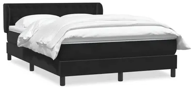Immagine prodotto di vidaXL Letto a molle con materasso nero 160x210 cm in velluto