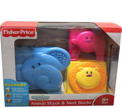 Produktbild von Fisher Price Mattel W3114 Stapelkasten Tiere Kleinkind Baby Geschenk Lernen Zoo