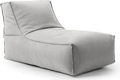 Produktbild von mokebo® Outdoor Sitzsack für Kinder & Erwachsene 'Der Sundowner', Bean Bag mit Füllung oder Bodenkissen für Indoor & Outdoor, auch als Liegekissen, Relaxliege oder Liege in Lichtgrau
