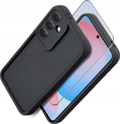 Immagine prodotto di Custodia per Samsung A56 5G in silicone opaco + vetro di protezione dello schermo