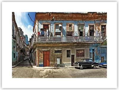 Produktbild von Poster - Poster ohne Rahmen - Kuba Havanna Balkon - 40x30 cm - Wand Bild - Wanddeko - Wandbilder - Kunstposter - Wandposter - Bilder - Kunstdruck - Wanddekoration - Wandbild - P2XAA40x30-4255