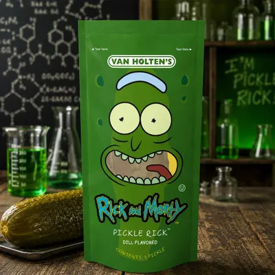 Obrázek produktu pro Van Holtens Rick a Morty Pickle Rick s příchutí kopru 306 g