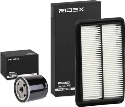 Produktbild von RIDEX Filterset Inspektionspaket Filtersatz für NISSAN Qashqai II (J11, J11) für RENAULT Kadjar (HA, HL)