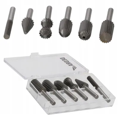 Frässtiftenset 6-tlg. HSS-Schaftfräser 6 mm Schaft
