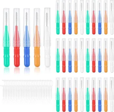 Produktbild von Interdental-Bürsten und Zahnputzgegenstände Set - 60 Stück für effektive Zahnhygienestechnik.