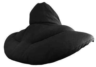 Produktbild von Nackenhörnchen mit Stehkragen schwarz - Leinsamenkissen - Nackenkissen Wärmekissen - Nacken Kissen, Leinsamen, schwarz