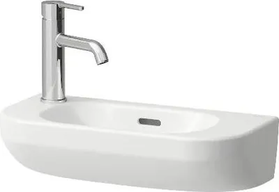 Zdjęcie produktu dla Laufen Lua - Umywalka 50x23 cm, z przelewem, lewy otwór na baterię, biała H8150820001051