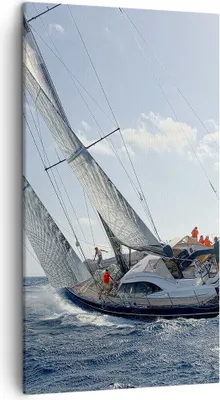 Produktbild von Bild auf Leinwand - Leinwandbild - Segelschiff Meer - 45x80cm - Wand Bild - Wanddeko - Wandbilder - Leinwanddruck - Bilder - Kunstdruck - Wanddekoration - Leinwand bilder - Wandkunst - PA45x80-4032