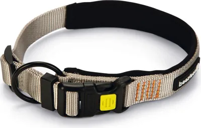 Produktbild von Beeztees Parinca Premium - Hundehalsband - Nylon - Hellgrau - 45-50 cm