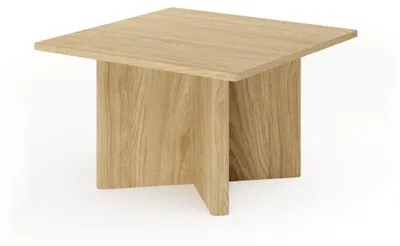 Produktbild von Masseno Couchtisch TRAVE 80 cm Kaffetisch für Wohnzimmer Sofatisch Wohnzimmertisch Eichefarben