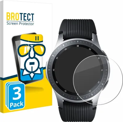 Produktbild von 3x BROTECT Schutzglas für Samsung Galaxy Watch (46 mm) Displayschutz 9H Glas klar transparent