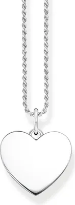 Produktbild von THOMAS SABO Kette mit Anhänger Herz Silber - Gravur möglich