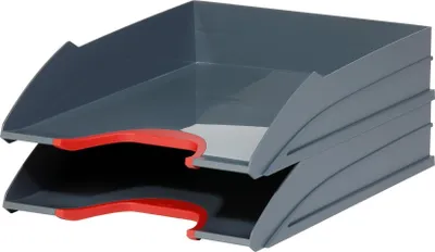 Produktbild von DURABLE Briefablagen Set VARICOLOR grau / rot