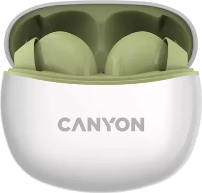 Produktbild von Canyon CNS-TWS5GR, Kabellos, Anrufe/Musik/Sport/Alltag, 20 - 20000 Hz, 36 g, Kopfhörer, Grün, Weiß