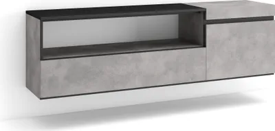 Immagine prodotto di COZY Mobile TV Soggiorno, 150x35x45cm, Per TV fino a 65, Sospeso, da appendere, Cemento