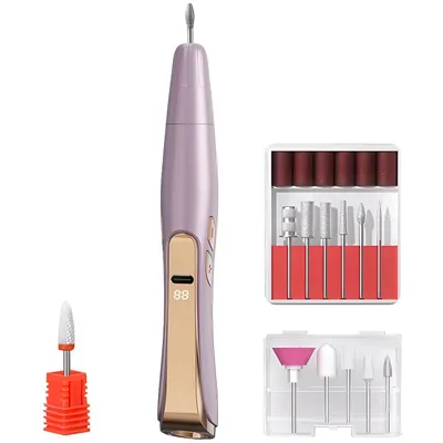Produktbild von Kabelloser Nagelbohrer, 2-in-1 Multifunktion, 13.500 U/min, elektrische Nagelfeile Set für Gel- und Acrylnägel, Maniküre & Pediküre Profi-Set