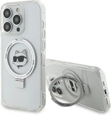 Image de Karl Lagerfeld Klhmp15Xhmrschh Iphone 15 Pro Max 6.7 Biały/White Hardcase Ring Stand Choupette Head Magsafe