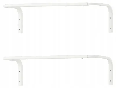 Produktbild von IKEA MULIG Kleiderstange weiß, 60-90 cm, verstellbar