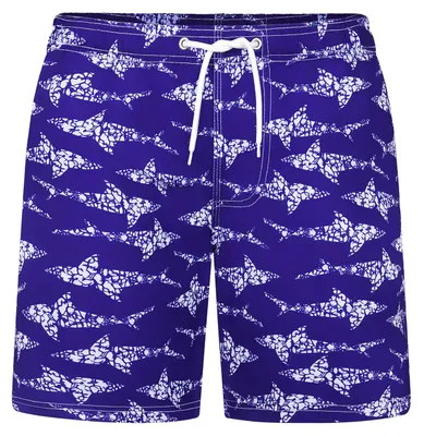 Productafbeelding van Badeshorts voor jongens, sneldrogend, met een surfprint, maat 13-14 jaar, geschikt voor het strand
