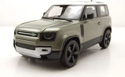 Produktbild von Welly 24110GN Land Rover Defender 2020 grün metallic weiß 1:24