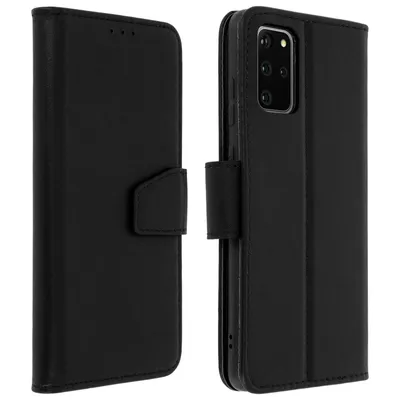 Obrázek produktu pro Avizar, prémiový kožený flipový kryt z hovězí kůže pro Samsung Galaxy S20, černý