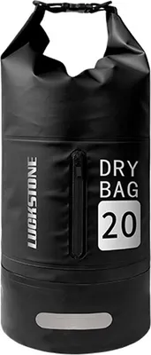 Produktbild von 10L Trockentasche, Outdoor-Wasserbeutel, Eimertasche, mit Schultergurt, leichter Rucksack, geeignet für Rafting, Schwimmen, Camping usw., Schwarz
