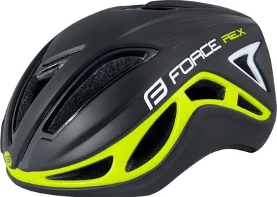 Produktbild von Force Rex Fahrradhelm schwarz-gelb L-XL