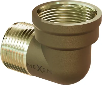 Obrázok produktu pre Mosadzné koleno Mexen BRASS 1 vonkajší závit x 1 vnútorný závit - W97410-1010
