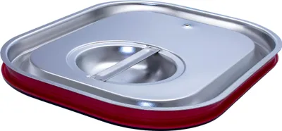 Produktbild von GN 1/2 Deckel Gastronormbehälter Silikon Abdeckung GN-Behälter Edelstahl