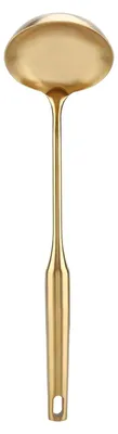 Suppenkelle und Spatel aus Edelstahl, Gold, 33 cm, 2-teilig
