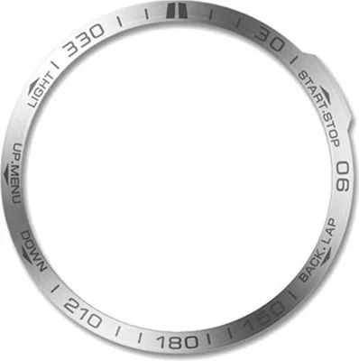 Obrázek produktu pro INF Stylový rámeček kompatibilní s Garmin Fenix 7X stříbrný