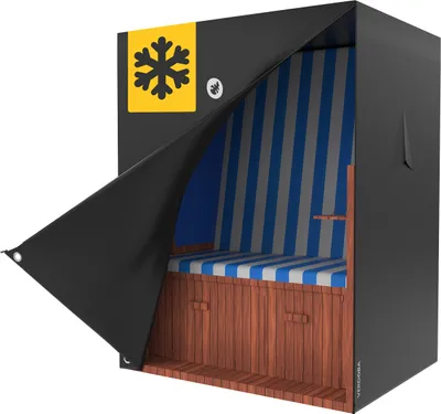 Produktbild von Strandkorb Schutzhülle wasserdicht 600D Oxford Strandkorbabdeckung, Größe Strandkorbhaube:100 x 135 x 160 cm