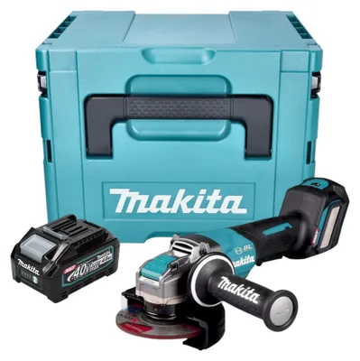 Zdjęcie produktu dla Makita GA 044 GM101 Akumulatorowa szlifierka kątowa 40 V maks. 125 mm X-LOCK Bezszczotkowa + 1x akumulator 4,0 Ah + Makpac - bez ładowarki