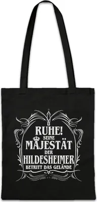 Produktbild von Urban Backwoods Seine Majestät Der Hildesheimer, Stofftasche, Farbe: Schwarz