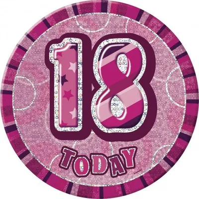 Produktbild von 18. Geburtstag | Button / Anstecker pink